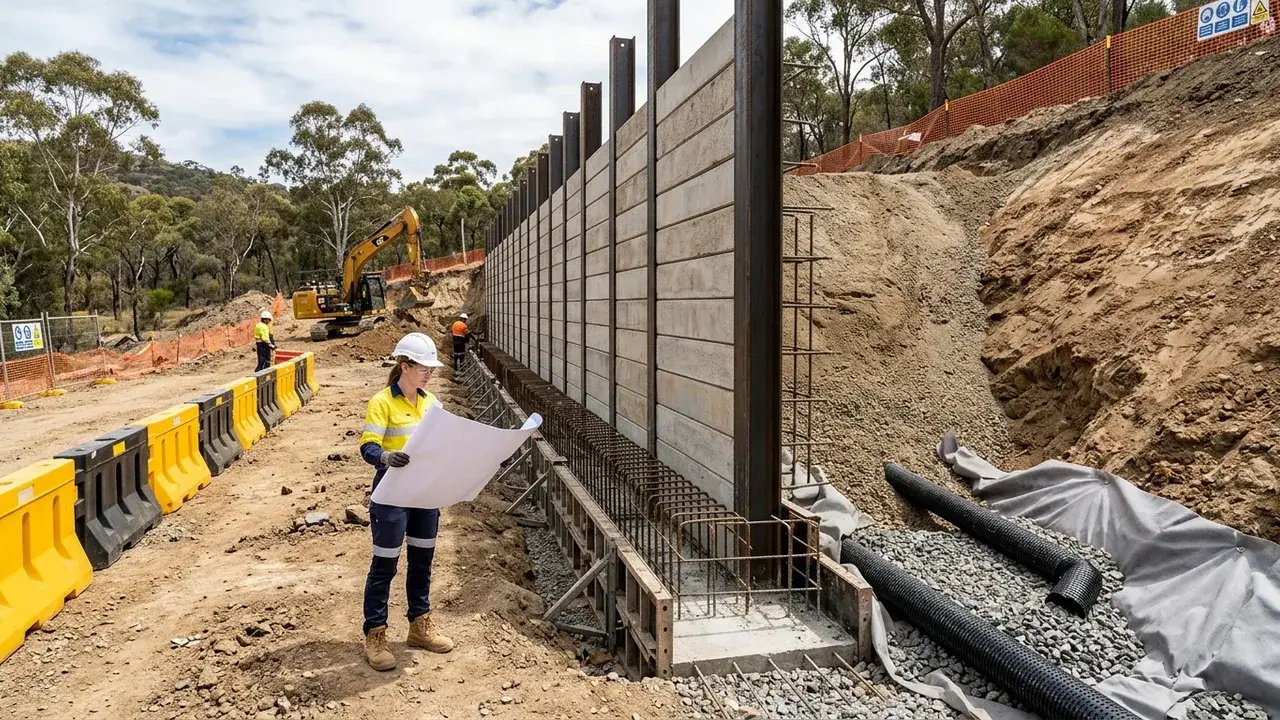Engineered & Council-Approved Retaining Walls on an Ipswich property